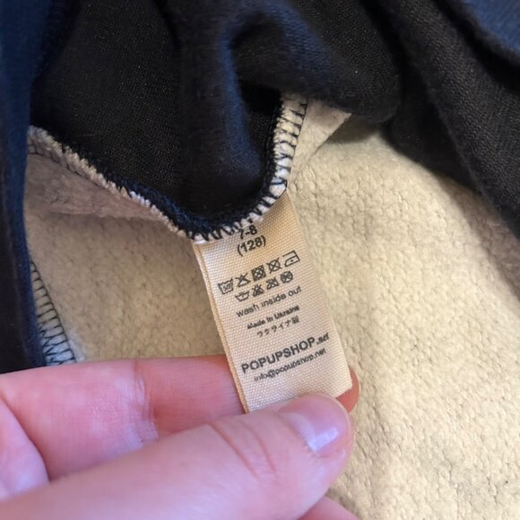 Popupshop Kitten Graphic Zip Up Hooded Sweatshirt 7/8 - Picture 6 of 8